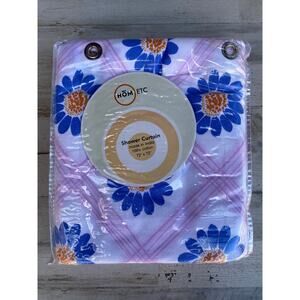 HOM ETC Cotton Floral Shower Curtain 72" x 72" C100836